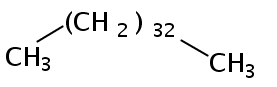 Structural formula of Tetratriacontane