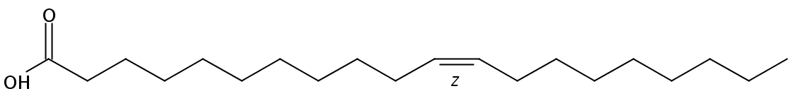 Structural formula of 11(Z)-Eicosenoic acid
