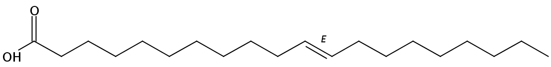 Structural formula of 11(E)-Eicosenoic acid