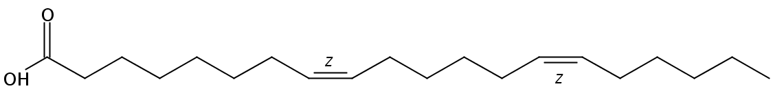 Structural formula of 8(Z),14(Z)-Eicosadienoic acid