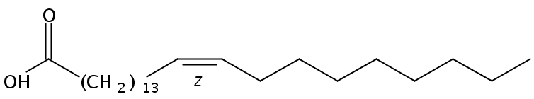Structural formula of 15(Z)-Tetracosenoic acid