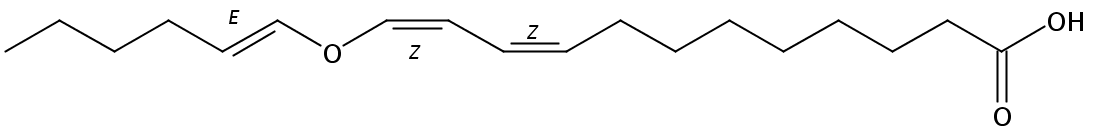 Structural formula of 11(Z)-Etheroleic acid
