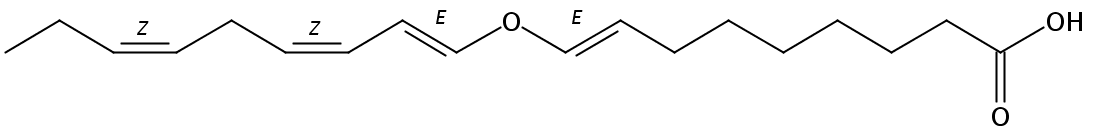 Structural formula of Colnelenic acid