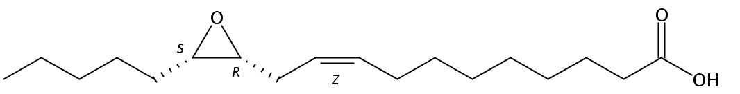Structural formula of 12(R),13(S)-Epoxy-9(Z)-octadecenoic acid