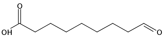 Structural formula of 9-Oxo-Nonanoic acid
