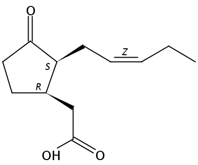 Structural formula of 7epi Jasmonic acid