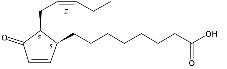 Structural formula of 12-Oxo-10,15(Z)-phytodienoic acid