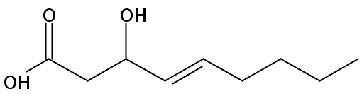 Structural formula of 3-Hydroxy-4(E)-nonenoic acid