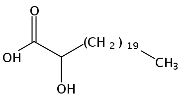 Structural formula of 2-Hydroxydocosanoic acid