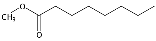 Structural formula of Methyl Octanoate