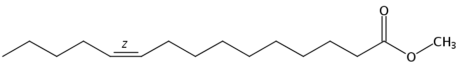 Structural formula of Methyl 10(Z)-Pentadecenoate