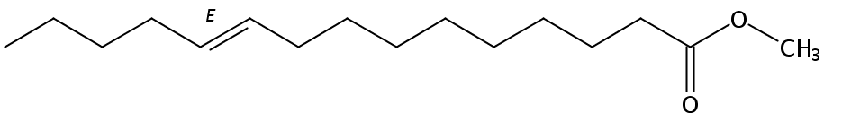 Structural formula of Methyl 10(E)-Pentadecenoate