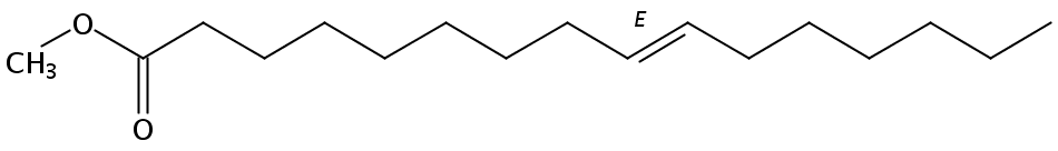 Structural formula of Methyl 9(E)-Hexadecenoate