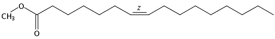 Structural formula of Methyl 7(Z)-Hexadecenoate