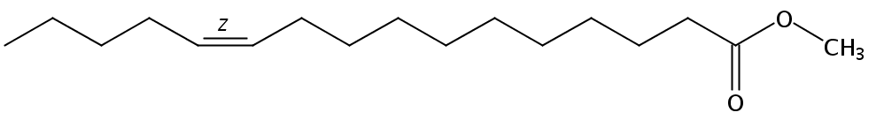 Structural formula of Methyl 11(Z)-Hexadecenoate