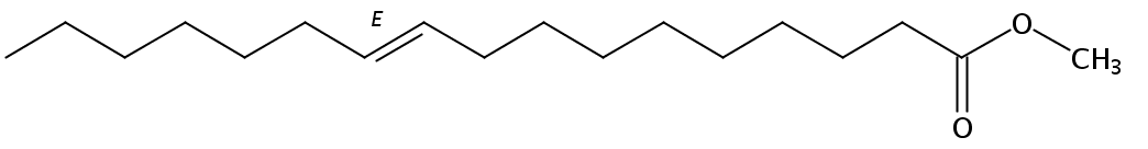 Structural formula of Methyl 10(E)-Heptadecenoate