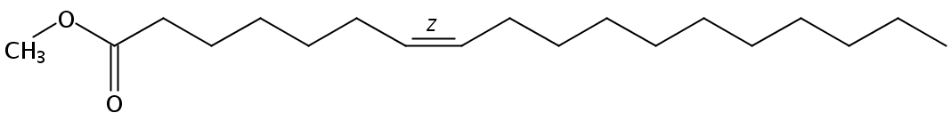 Structural formula of Methyl 7(Z)-Octadecenoate