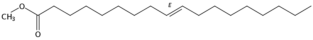 Structural formula of Methyl 9(E)-Octadecenoate