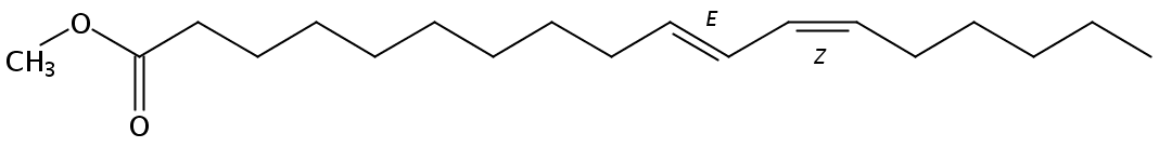 Structural formula of Methyl 10(E),12(Z)-Octadecadienoate