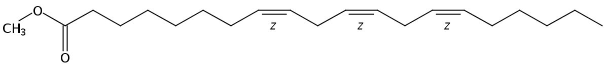 Structural formula of Methyl 8(Z),11(Z),14(Z)-Eicosatrienoate