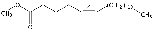 Structural formula of Methyl 5(Z)-Eicosenoate