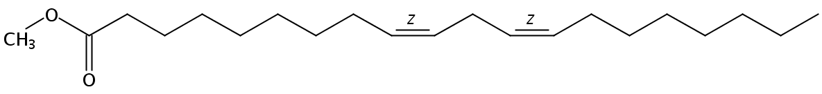 Structural formula of Methyl 9(Z),12(Z)-Eicosadienoate