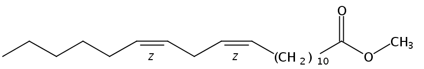 Structural formula of Methyl 12(Z),15(Z)-heneicosadienoate