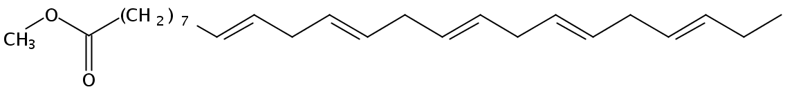 Structural formula of Methyl 9(Z),12(Z),15(Z),18(Z),21(Z)-Tetracosapentaenoate
