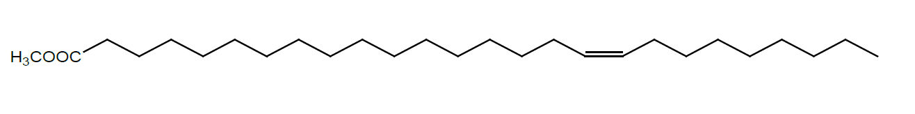 Structural formula of Methyl 17(Z)-Hexacosenate
