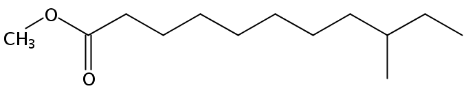 Structural formula of Methyl 9-Methylundecanoate