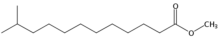 Structural formula of Methyl 11-Methyldodecanoate