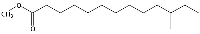 Structural formula of Methyl 11-Methyltridecanoate
