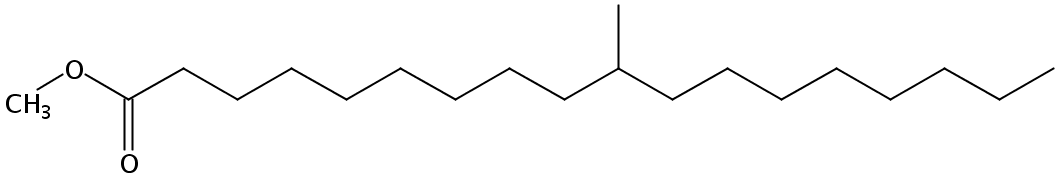 Structural formula of Methyl 10-Methyloctadecanoate