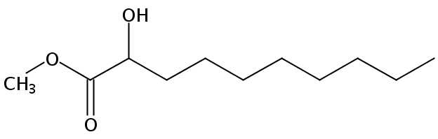 Structural formula of Methyl 2-Hydroxydecanoate
