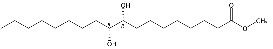 Structural formula of Methyl threo-9,10-Dihydroxyoctadecanoate