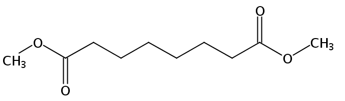 Structural formula of Dimethyl Octanedioate