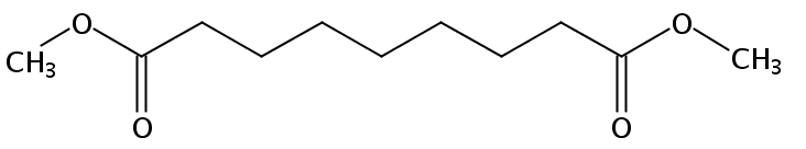 Structural formula of Dimethyl Nonanedioate