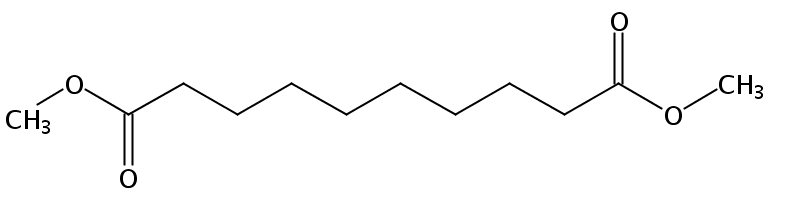 Structural formula of Dimethyl Decanedioate