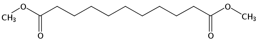 Structural formula of Dimethyl Undecanedioate