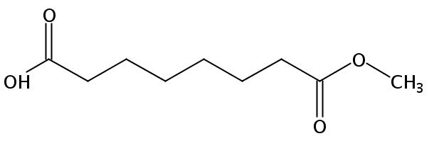 Structural formula of Monomethyl Octaneoate