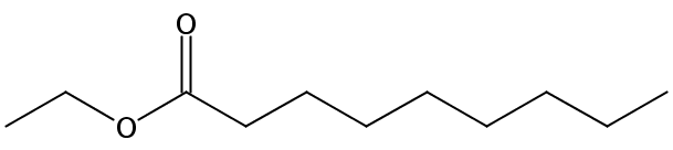 Structural formula of Ethyl nonanoate