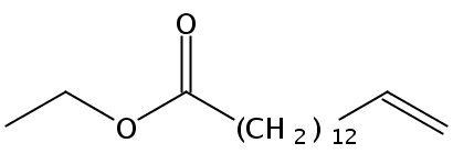 Structural formula of Ethyl 14-pentadecenoate