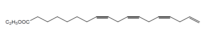 Structural formula of 8(Z),11(Z),14(Z),17(Z)-Octadecatetraenoic Acid Ethyl Ester