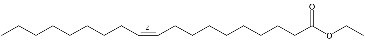 Structural formula of Ethyl 10(Z)-nonadecenoate