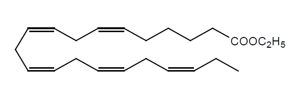 Structural formula of Ethyl 6(Z),9(Z),12(Z),15(Z),18(Z)-Heneicosapentaenoate