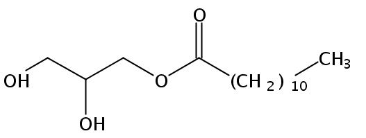 Structural formula of 1-Monolaurin