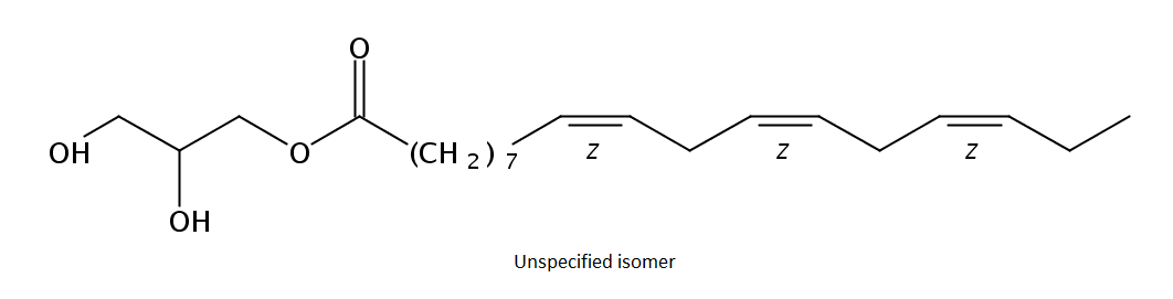 Structural formula of Monolinolenin