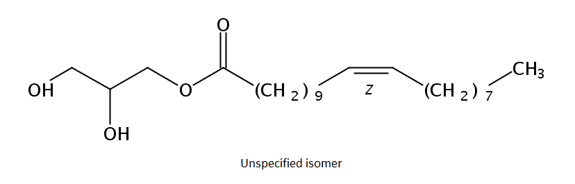 Structural formula of Mono-11(Z)-eicosenoin