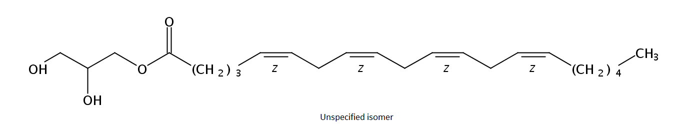Structural formula of Monoarachidonin