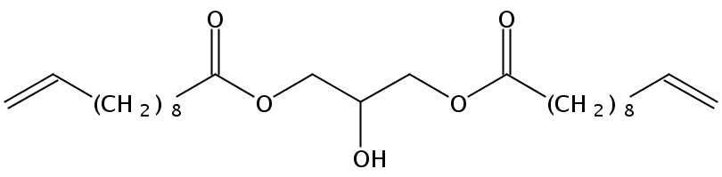 Structural formula of 1,3-Diundecenoin